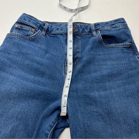 Boden Denim Relaxed Wide Leg Womens Size 8 Regular Waist 28 Blue Jean High Rise - Picture 3 of 13